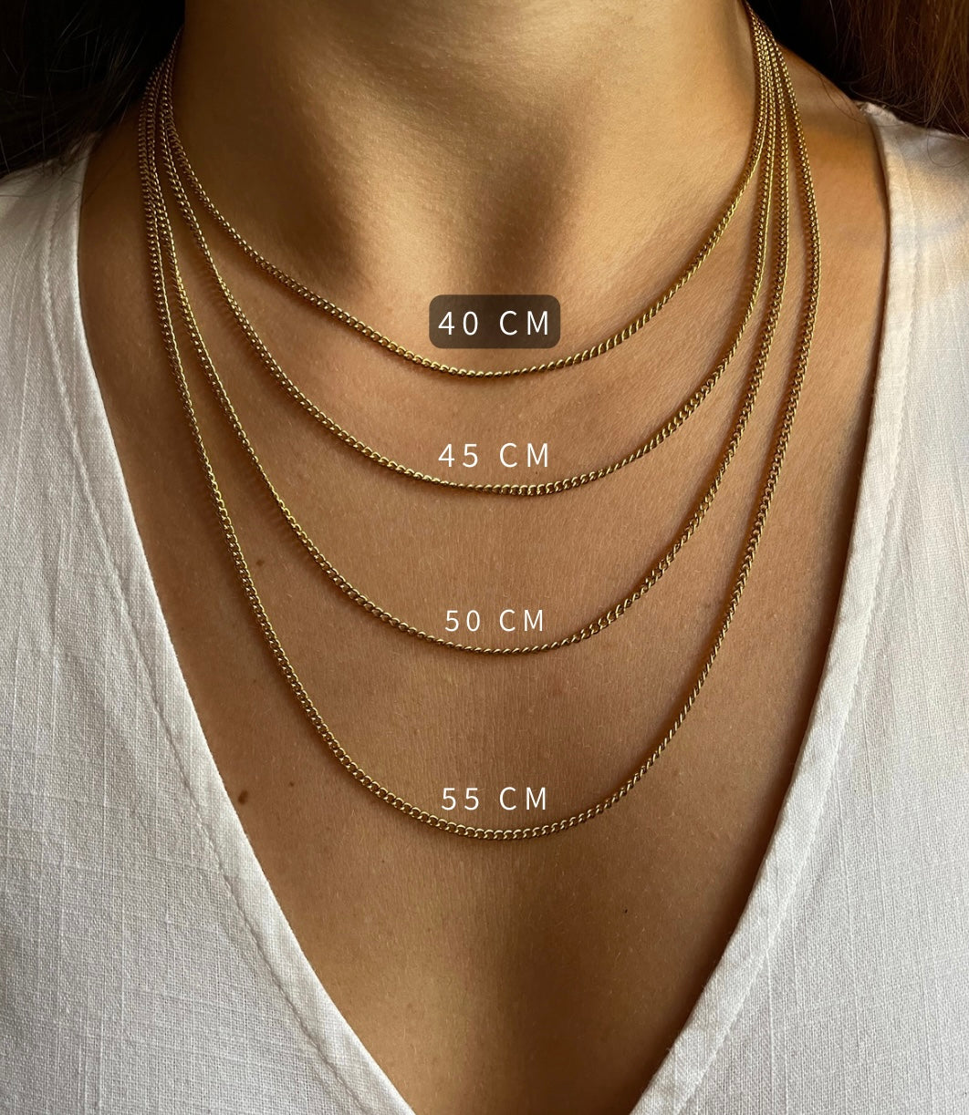 Comprimento do colar 40cm